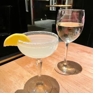 Lemon Drop Martini &amp; Chardonnay