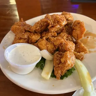 Boneless wings with Pub Sauce