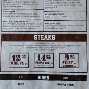 Simple and smart menu for the modern pub