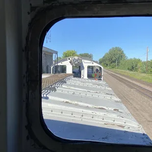 View from the up high seat