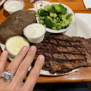 Steak dinner