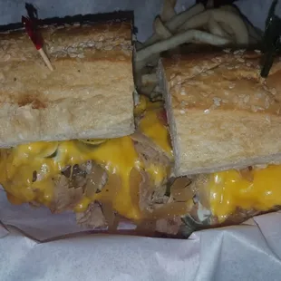 My Philly Cheese Steak with fresh frues