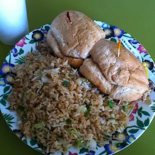 Cheesesteak and Fried Rice