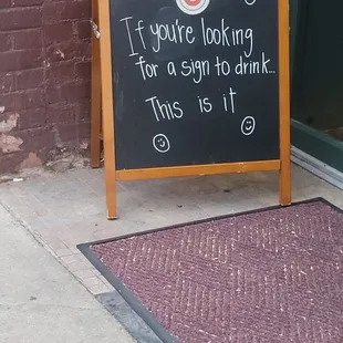 a sign outside of a restaurant