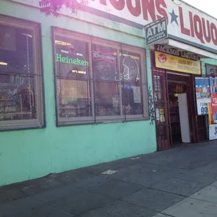 the outside of the building