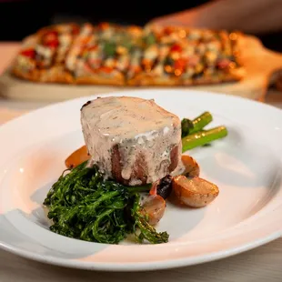 Jacksons 8 oz. Filet Mignon* with optional crab addition