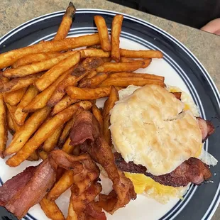 Bacon, egg, and cheese biscuit