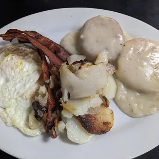 Early bird with fried eggs, Jackson's Restaurant, Richmond