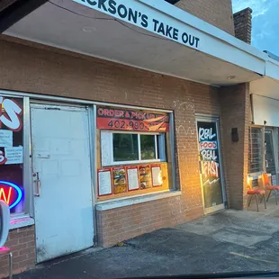 the outside of the building