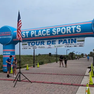 The finish line.  Just gotta get there at this point