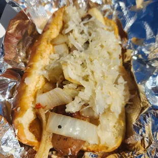 Beaches Oktoberfest! Bratwurst and a pretzel bun! Yes please;)))