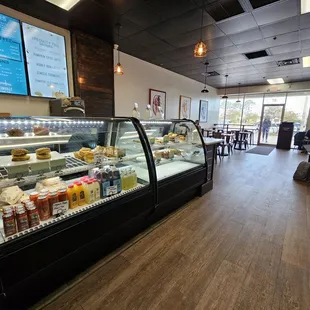 the interior of a coffee shop