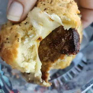Sausage egg &amp; cheese biscuit