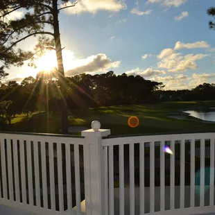 View off the back Veranda of the Clubhouse