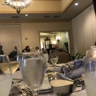 Afternoon lunch in one of the function rooms