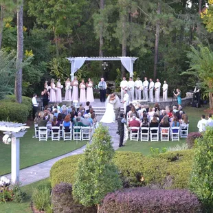 Wedding Ceremony in the the Garden Terrace