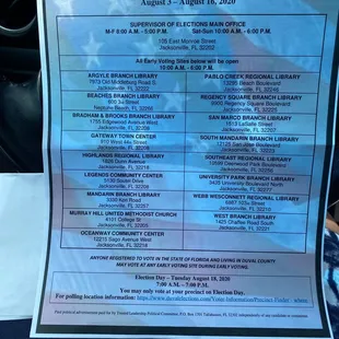 Get Your Early Vote On Duval County!