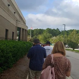Early voting. Line is not too bad.