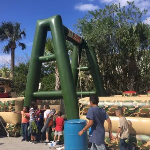 Part of giant inflatable