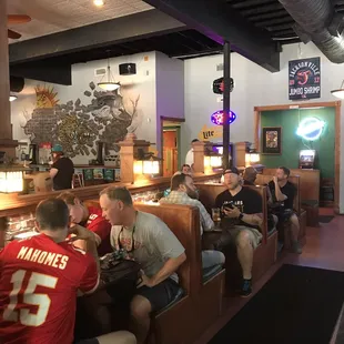 Inside the tavern
