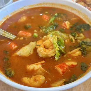 Sea food Tom yum soup