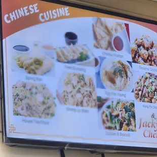 sushi and sashimi, menu