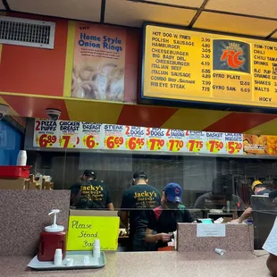 Inside establishment