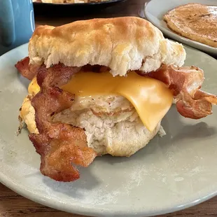 Bacon egg cheese biscuit!