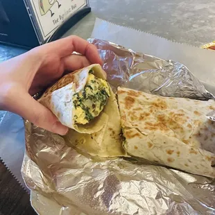 Veggie burrito