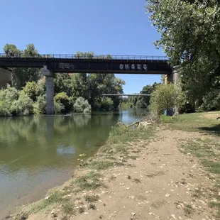 River access - swimming area - no lifeguards