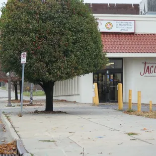 Exterior, looking to the north