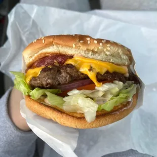 Bacon Cheeseburger - it is LEGIT. It is worth the hour drive when I have a good burger craving