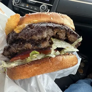 Big and juicy burger! Would definitely recommend if in town,