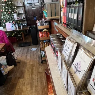 the interior of the store