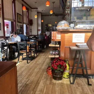 the interior of the restaurant