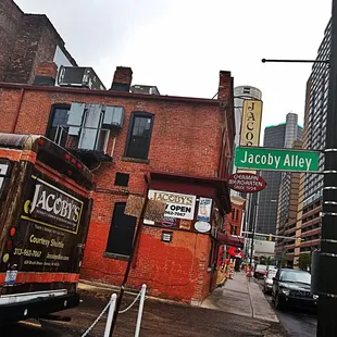 a view of a city street