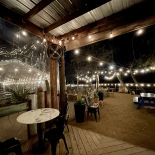 Great outdoor seating