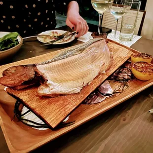Cedar Planked Whole Trout