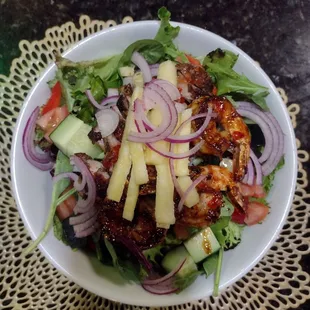 Jerk Shrimp and Jerk Chicken Salad  This salad is very delicious