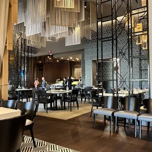 the dining area