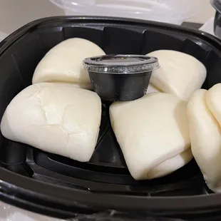 Steamed buns for the peking duck