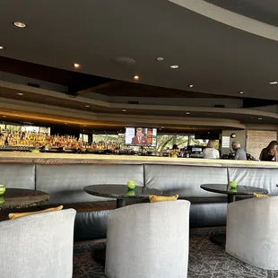 seating and bar area