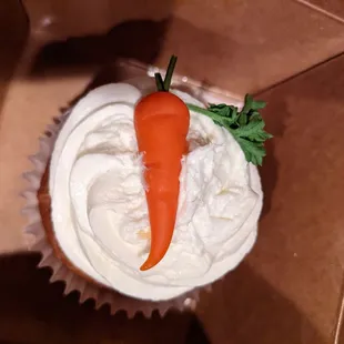 Carrot cake cupcake $2