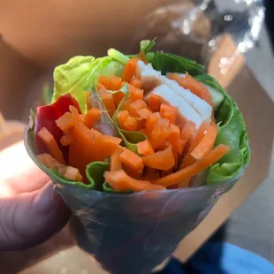 Chicken salad rolls to go