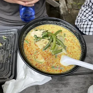 Curry Coconut Rice Noodle Soup