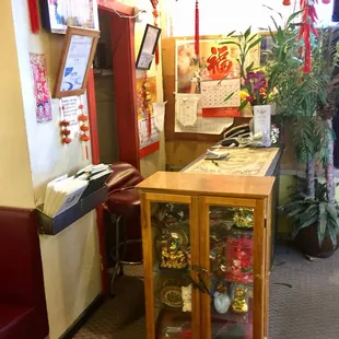 Front cashier/hostess stand.