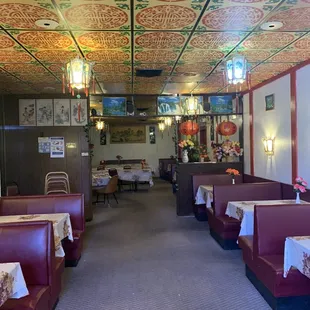 Inside the restaurant