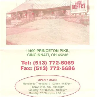 the front of the restaurant