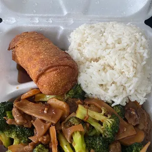 Lunch special- broccoli with tender beef