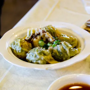 Steamed Pork And Chile Dumplings